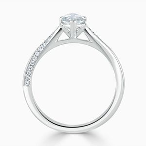 Marquise Cut Cathedral Engagement Ring For Women - Product Image 6