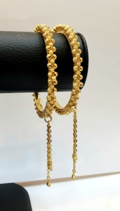 Venta al por mayor 24K chapado en oro de latón inoxidable brazaletes de alta calidad elegante joyería de moda pulseras - Product Image 2