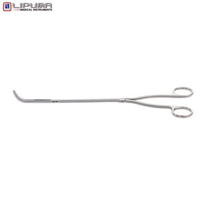 DE BAKEY MIXTER Abrazaderas atraumáticas VATS Mordazas mezcladoras curvas Eje de 5mm 7,5 ''19cm Instrumentos médicos de acero inoxidable - Product Image 4
