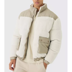 Veste d'hiver décontractée pour homme sur mesure en gros, tendance, grande taille, chaude, imperméable, rembourrage en nylon, veste rembourrée en coton - Product Image 4