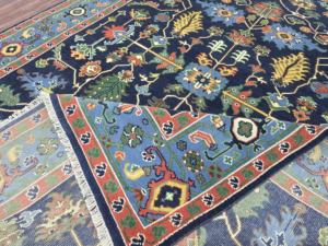 Hand-Knotted Wool Area Rug Premium Multi Color Abstract Design High-End Woven <b>Carpet</b> with Cotton Backing for Home & Living Space - Product Image 2