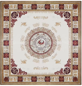 Tapis en laine de Nouvelle-Zélande écologique, à poils moyens, à motifs floraux, tufté à la main, antidérapant - Product Image 1