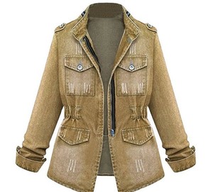 Veste en jean de style vintage pour femmes, design décontracté et élégant avec propre logo, haute qualité, durable, prix raisonnable. - Product Image 1