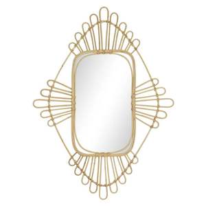 Artículo caliente Espejo de ratán Color natural Espejo de pared decorativo Mimbre natural Decoración del hogar Venta al por mayor Hecho EN LA India - Product Image 5