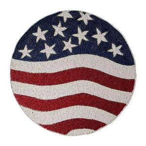 Nouvel arrivage de plaque de présentation en perles de verre faites à la main dessus de table design corail napperon élégant tapis et tampons en perles de verre - Product Image 5