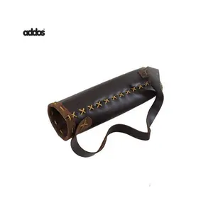 Suede Leather Side Quivers- Top Archery Products & Accessories Leather Bow Back Archery Quiver Leather Bag Pack Arrow Holder