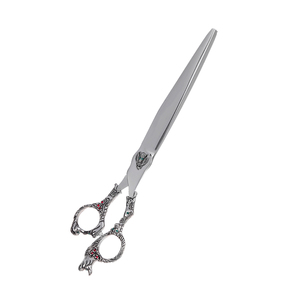 Ciseaux de toilettage de cheveux de barbier pour Animal Dragon poignée ciseaux de toilettage pour animaux de compagnie finition sable lames droites lame tranchante de qualité supérieure - Product Image 1