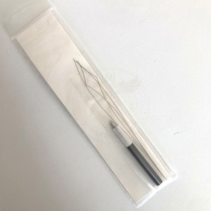 Aiguille de chargement de perles en acier inoxydable pour extensions capillaires, outil de coiffure professionnel et de pose de anneaux, conception durable - Product Image 2
