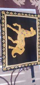 Tapiz de Pared con Bordado Zari, Joyas Bordadas a Mano, Arte Decorativo de Lujo para Interiores, Decoración del Hogar para Sala de Estar o Jardín - Product Image 4