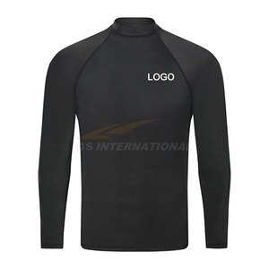 Polyester de qualité pour les entraînements de gymnastique, la natation, le surf et le sport Chemise anti-éruptions cutanées pour hommes Haute compression UPF 50 + Protection solaire - Product Image 5