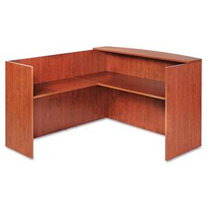 Alera ALEVA324424MC Valencia Reversible Reception Return 44,13 pouces. X 23,63 pouces X 41,5 pouces Meubles de bureau durables en bois de cerisier moyen - Product Image 3