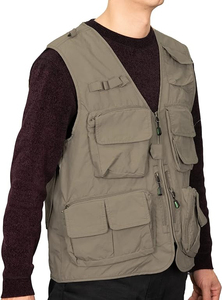 Chaleco de Caza Unisex de Invierno con Camuflaje, Multibolsillos, para Senderismo al Aire Libre, Impermeable, Cortavientos, Transpirable, con Malla y Estampado - Product Image 2