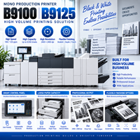 Imprimante de production monochrome reconditionnée B9100 B9125, 100-125 ppm, presse numérique A3, copieur, machine d'impression commerciale