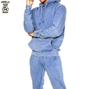 Survêtements vintage pour hommes en coton, doublure en polaire douce, coupe décontractée, ensemble deux pièces pour vêtements de sport - Product Image 4
