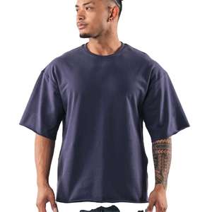T-shirt pour homme de haute qualité 100% coton, col rond, surdimensionné, dernière mode, style hip-hop, avec impression de lettres unies, manches courtes - Product Image 1