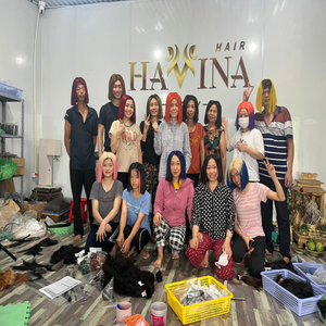 Vente chaude perruque en dentelle frontale pour les femmes pour Ombre os Style droit dentelle transparente Vietnam cheveux humains couleur noire - Product Image 6