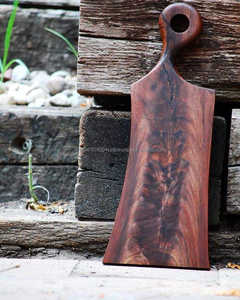 Planche à découper en bois artisanale, planche à fromage, design scandinave Arctic Edge, 20 mm d'épaisseur, écologique, lave-vaisselle, ustensiles de cuisine - Product Image 2