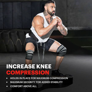 Bandages de genou en néoprène de qualité supérieure unisexe, respirants, dernier design pour l'entraînement et la musculation, faible MOQ, OEM personnalisé - Product Image 5