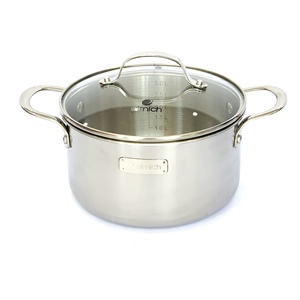 Haute qualité et meilleure solution pour votre cuisine Pot SUS 201 en acier inoxydable-Taille 20 cm avec fond à 3 couches - Product Image 5