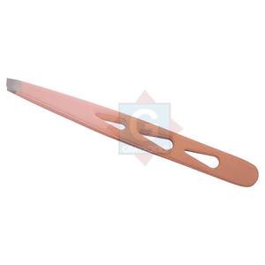 Pinzas para cejas injertadas de precisión Pinzas para depilación de cejas con logotipo personalizado de acero inoxidable - Product Image 1