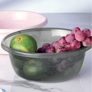 Cuvette ronde en plastique transparent de 4,5 l pour la cuisine, bac transparent pour le stockage des légumes et le lavage du linge Bol polyvalent - Product Image 5