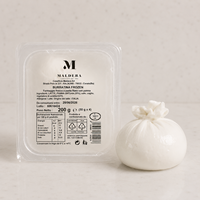 Burrata italienne surgelée 50g, Burratina sans tête 4 pièces, plateau de 200g, produits laitiers de haute qualité pour la restauration et la vente au détail