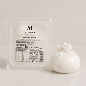Burrata italienne surgelée 50g, Burratina sans tête 4 pièces, plateau de 200g, produits laitiers de haute qualité pour la restauration et la vente au détail - Product Image 5