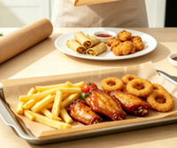 Direkt vom Hersteller: Zeitungsdesign-Bedrucktes Lebensmittel-Einwickelpapier, Antihaft-Backpapier mit Eigenem Logo für Fast Food
