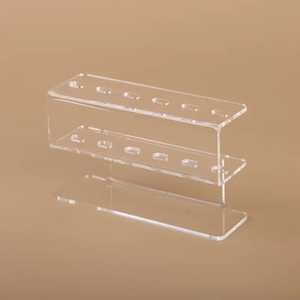 Pince à cils 6 trous greffés Outil de beauté Acrylique et verre Présentoir Pince à ongles Supports de stockage - Product Image 2