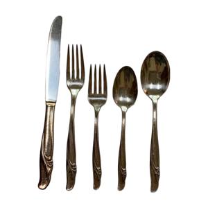 Couverts en acier inoxydable plaqué couleur or avec manche de bonne qualité Ensemble de 10 fourchette cuillère couteau Passe au lave-vaisselle Ensemble de couverts - Product Image 6