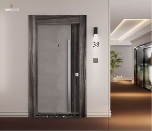 วิลล่าฉนวนกันเสียงความร้อนสำหรับทางเข้าบ้านทำจากเหล็กดีไซน์ทันสมัยมีความปลอดภัยสูง - Product Image 4