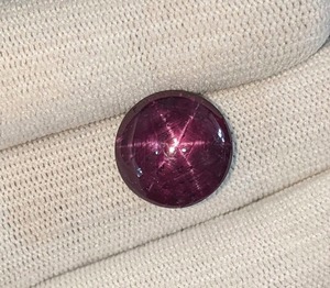 AA + kalite doğal yıldız yakut 6 ışınları temizle 14mm Cabochon kırmızı pembe 15.54 karat üçüncü taraf sertifikalı işlenmemiş taş için - Product Image 2