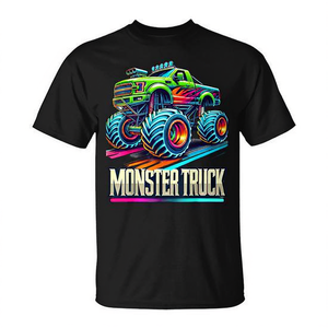 T-Shirt Monster Truck a Maniche Corte, Girocollo, Stampa Digitale, Unisex per Adulti, Abbigliamento Promozionale - Product Image 3