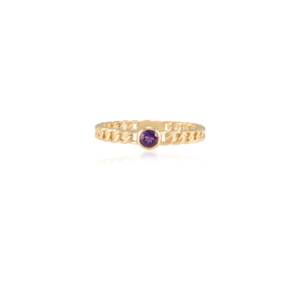 Best Selling 100% Authentic Handmade Natural <b>Amethyst</b> <b>Ring</b> 14K Solid Yellow <b>Gold</b> Jewelry for Women Girls Bezel Setting Parties - Product Image 1