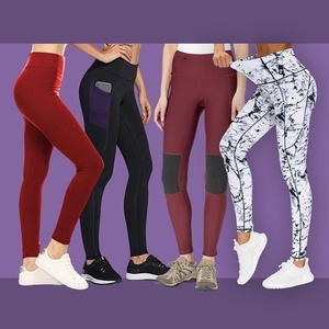 Leggings décontractés sur mesure en spandex pour femmes, taille mi-haute, respirants, vente en gros professionnelle FALCON SPORTS FS-7521, sans couture/avec coutures - Product Image 2