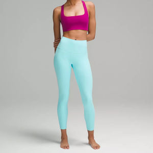 กางเกงเอวสูงผ้าสแปนเด็กซ์ผ้าโพลีเอสเตอร์สำหรับเล่นโยคะของผู้หญิงพิมพ์ลายถ่ายเทความร้อนได้ตามต้องการ - Product Image 2