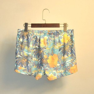 Short de bain pour homme Pantalon de plage Petit boxer Respirant Léger en coton mélangé Été Grande taille Motif solide RRI-MS-63 - Product Image 5