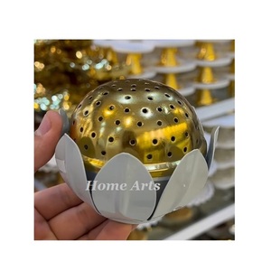 Quemador de incienso de Metal con diseño de loto, tamaño y forma personalizados, quemador de incienso Bakhoor para accesorios de decoración del hogar - Product Image 2