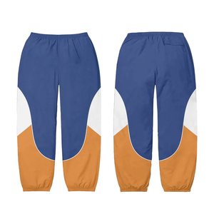 Fabricant de vêtements Streetwear Veste zippée Jogger Sets Nylon Color Block Windbreaker Tracksuits pour hommes - Product Image 5