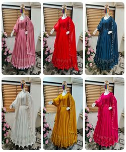 Anarkali Type Nouveau Designer Dernière Attractive Flor Longueur Longue Robe Inde Femme Beat Prix Multi Couleur Ethnique Soie Mariage - Product Image 6