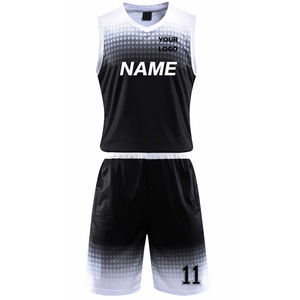 Conjunto de Uniforme de Baloncesto Unisex de Alta Calidad para Adultos, Malla Estampada con Degradado de Color, Personalizado, Talla Grande, Kit Deportivo - Product Image 2