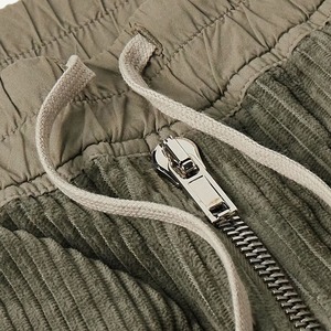 Ropa deportiva con logotipo personalizado para hombre, pantalones de chándal de algodón para correr, ropa de calle, pantalones de pana Cargo de seda, cintura elástica, seda decorativa - Product Image 6