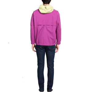 Veste coupe-vent élégante pour homme, coupe-vent d'été, veste coupe-vent personnalisée, couleur unie, fermeture éclair, en nylon - Product Image 2