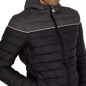 Ventes en gros de vestes d'hiver personnalisées pour homme, col à capuche, rembourrage en duvet, haute qualité, style tendance, nouvelle collection, vestes matelassées grande taille pour homme 2025 - Product Image 5