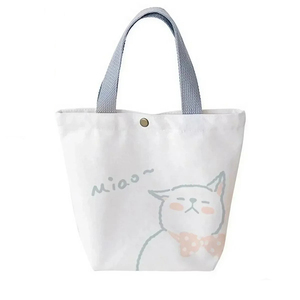 Bolso de lona de algodón orgánico para mujer, bolso de mano informal de doble tono, bolso de hombro estampado para ir de compras y usar en la playa, reciclable - Product Image 1