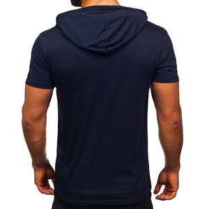 Jersey con capucha para hombre, camiseta con capucha, de manga corta Camiseta deportiva, camiseta de ocio, camiseta informal, sudadera de verano, Fitness - Product Image 6