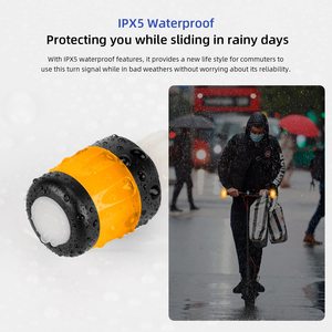 Luces LED de señal de giro ULIP para scooter eléctrico, lámpara de repuesto para manillar con cable USB para scooter eléctrico, lámpara de advertencia para bicicleta - Product Image 5
