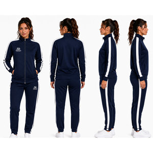 Ensemble de survêtement d'hiver à fermeture éclair intégrale, deux pièces, pour le sport, la course à pied et l'entraînement en salle de sport, écologique et respirant - Product Image 2
