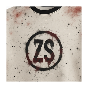 Sudadera de algodón de peso pesado 380 GSM, logotipo de pintura en aerosol personalizado, efecto lavado, estilo callejero, dobladillo desgastado, sudaderas básicas - Product Image 6