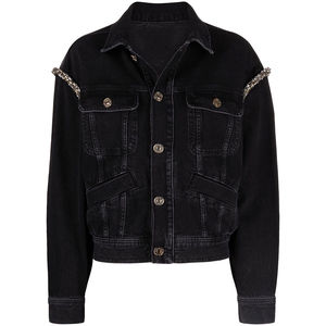 DenimJacket pour femmes bon marché à faible coût Jeans décontractés avec couleur noire Veste de haute qualité pour femmes de haute qualité - Product Image 1